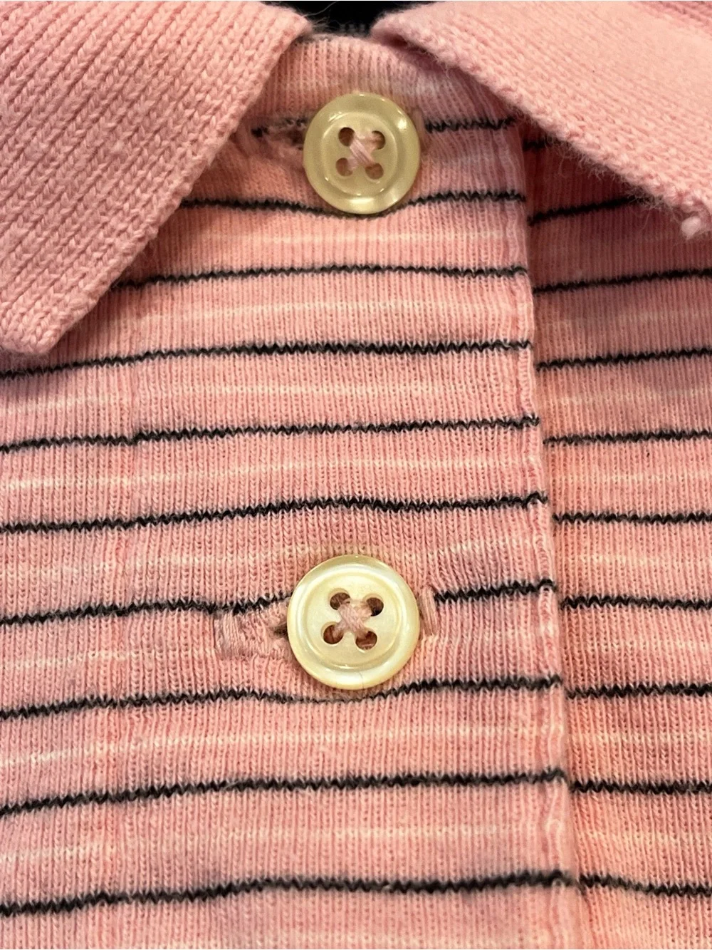 Ralph Lauren 90s Pink Navy Striped A Line Polo Vintage Dress 2T